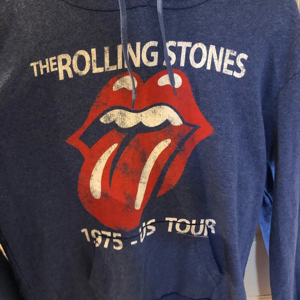 Rolling Stones hoodie. Blue size Large